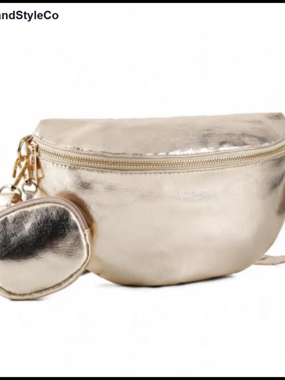 Vegan Leather Sling Fanny Pack Adjustable Crossbody Bag Anti-Theft